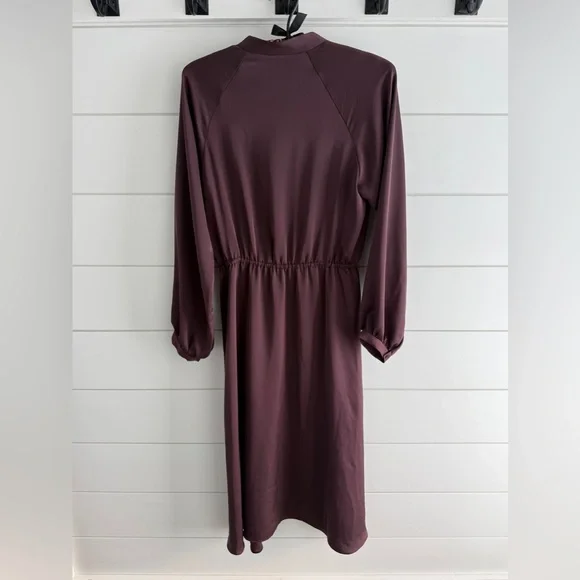 Aritzia Babaton Plum Long Sleeve Dress, Size Medium - Picture 2 of 10